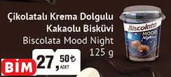 BİSCOLATA MOOD NİGHT ÇİKOLATALI KREMA DOLGULU KAKAOLU BİSKÜVİ